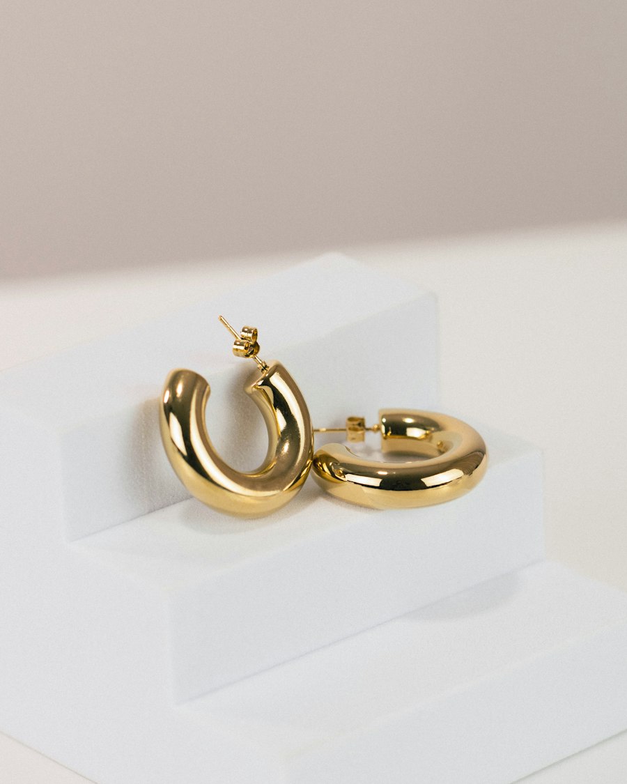 Argollas Gruesas de Oro 18k