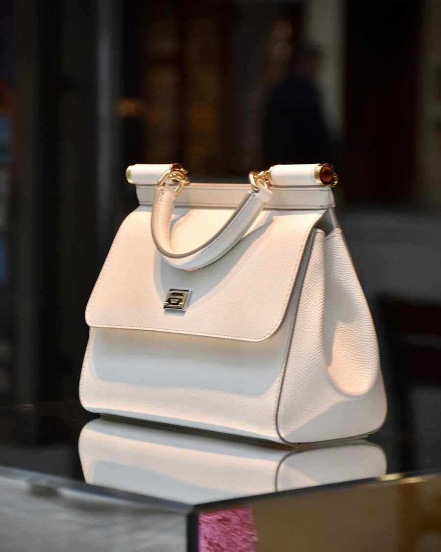 Cartera Estructurada Blanca · Cuero sintético