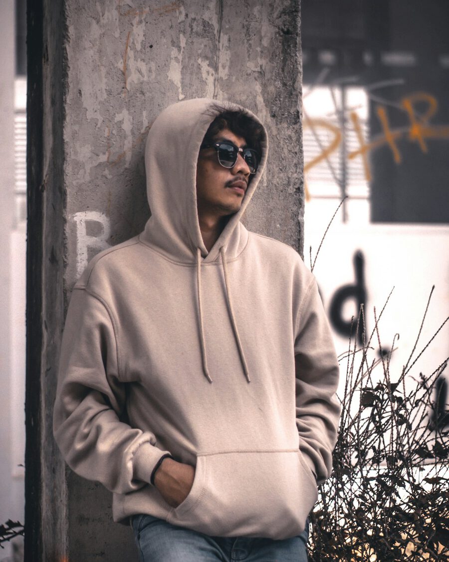 Polerón Oversize Arena · Algodón perchado